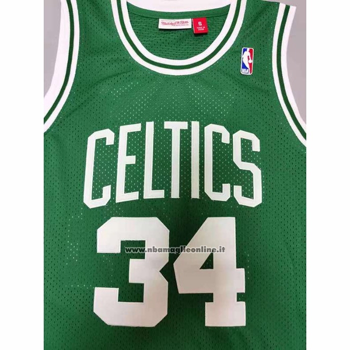 Maglia Boston Celtics Paul Pierce #34 Hardwood Classics Throwback Verde